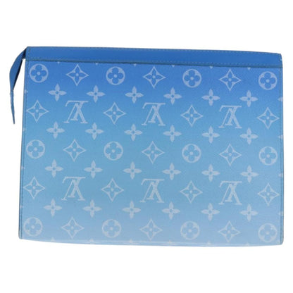 Louis Vuitton Pochette Voyage Limited Edition Monogram Clouds, BLUE, PVC, Clutche & pouche
