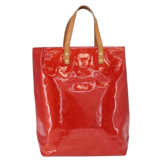 Louis Vuitton Reade Handbag Monogram Vernis, RED, PATENT_LEATHER, Handbag
