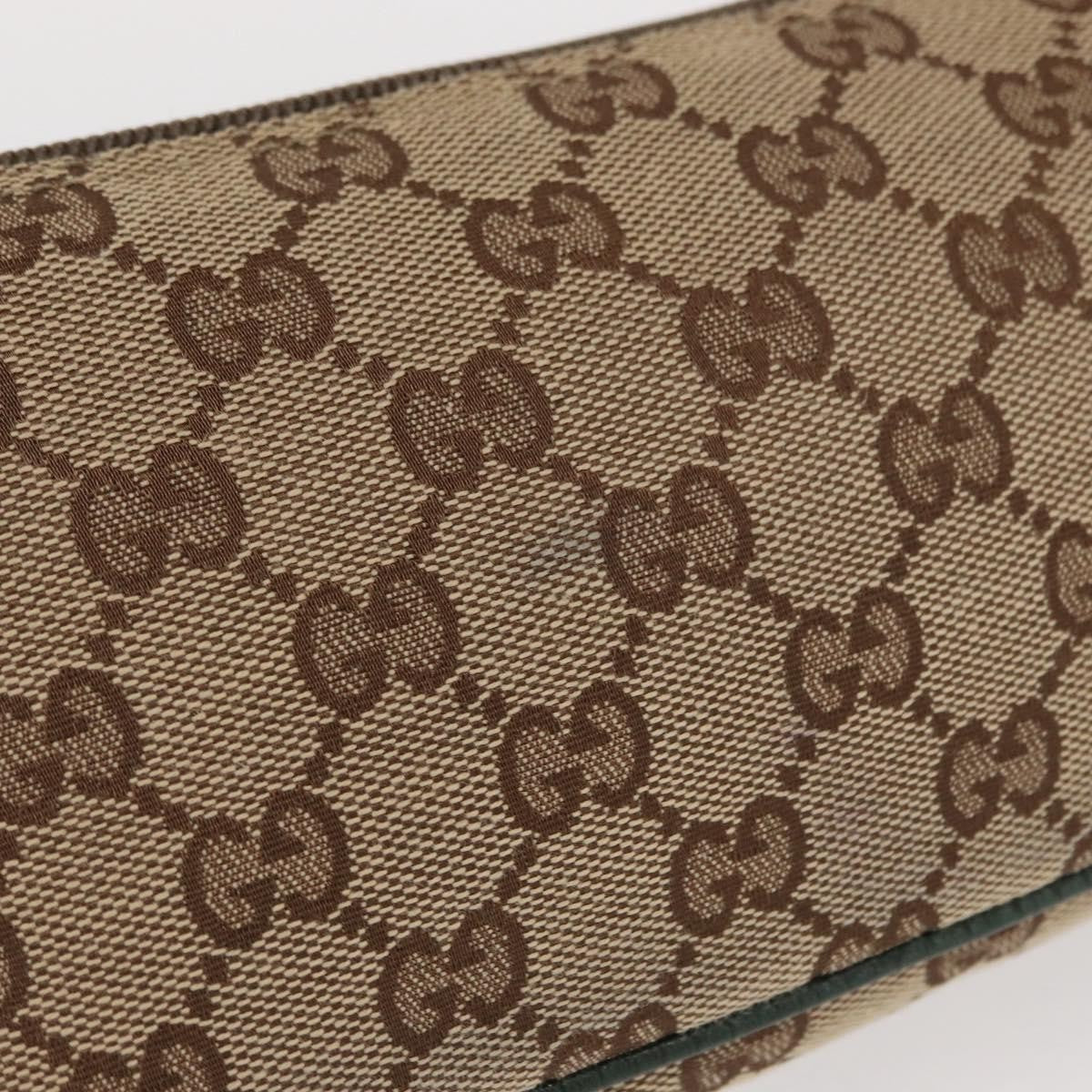 Gucci Vintage Boat Pochette GG Canvas, BEIGE, CANVAS, Handbag