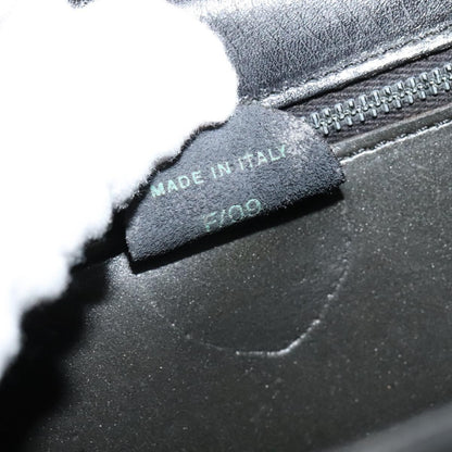 Celine Gancini Handbag Leather, BLACK, LEATHER, Handbag