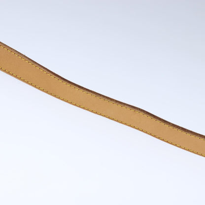 Louis Vuitton Adjustable Shoulder Strap Leather, BEIGE, LEATHER, Straps