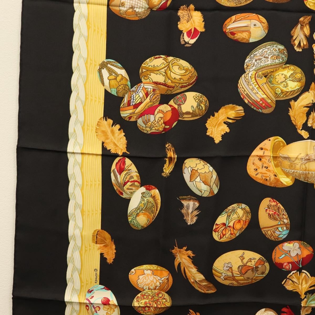 Hermes Carré 90 Silk multicolor, BLACK, SILK, Scarve & shawl