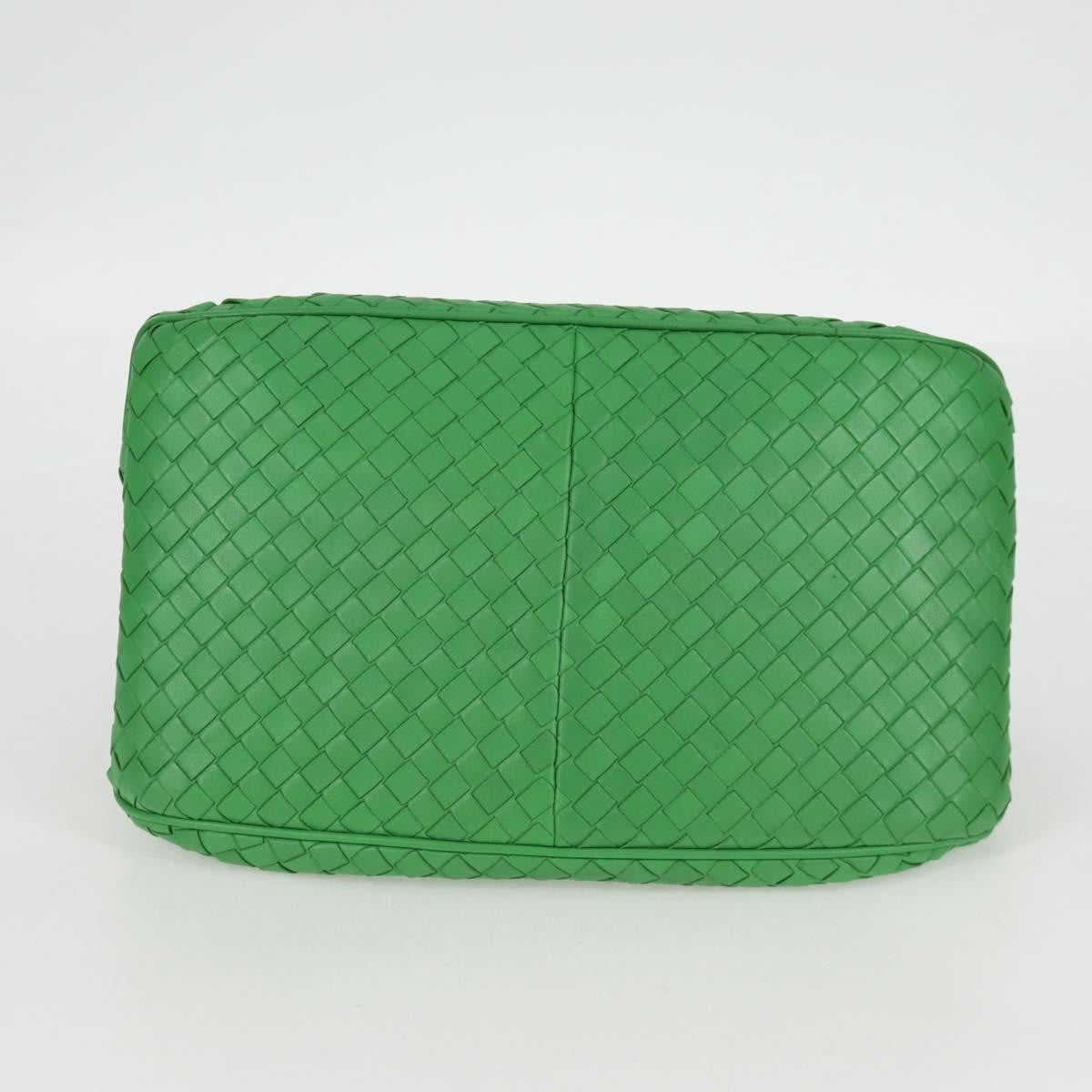 Bottega Veneta Intrecciato Leather, GREEN, LEATHER, Handbag