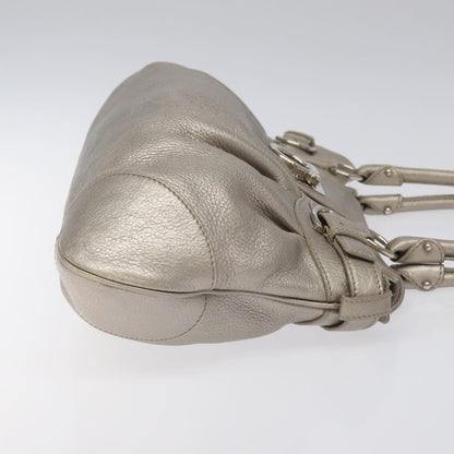 Salvatore Ferragamo Marisa Satchel Leather, SILVER, LEATHER, Shoulder bag