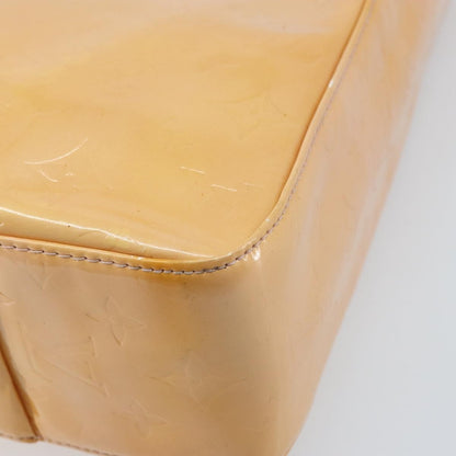 Louis Vuitton Columbus Handbag Monogram Vernis, Beige, Patent Leather, Tote Bag