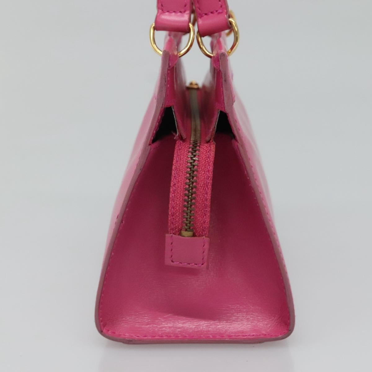 Celine Handbag Leather, PINK, LEATHER, Handbag