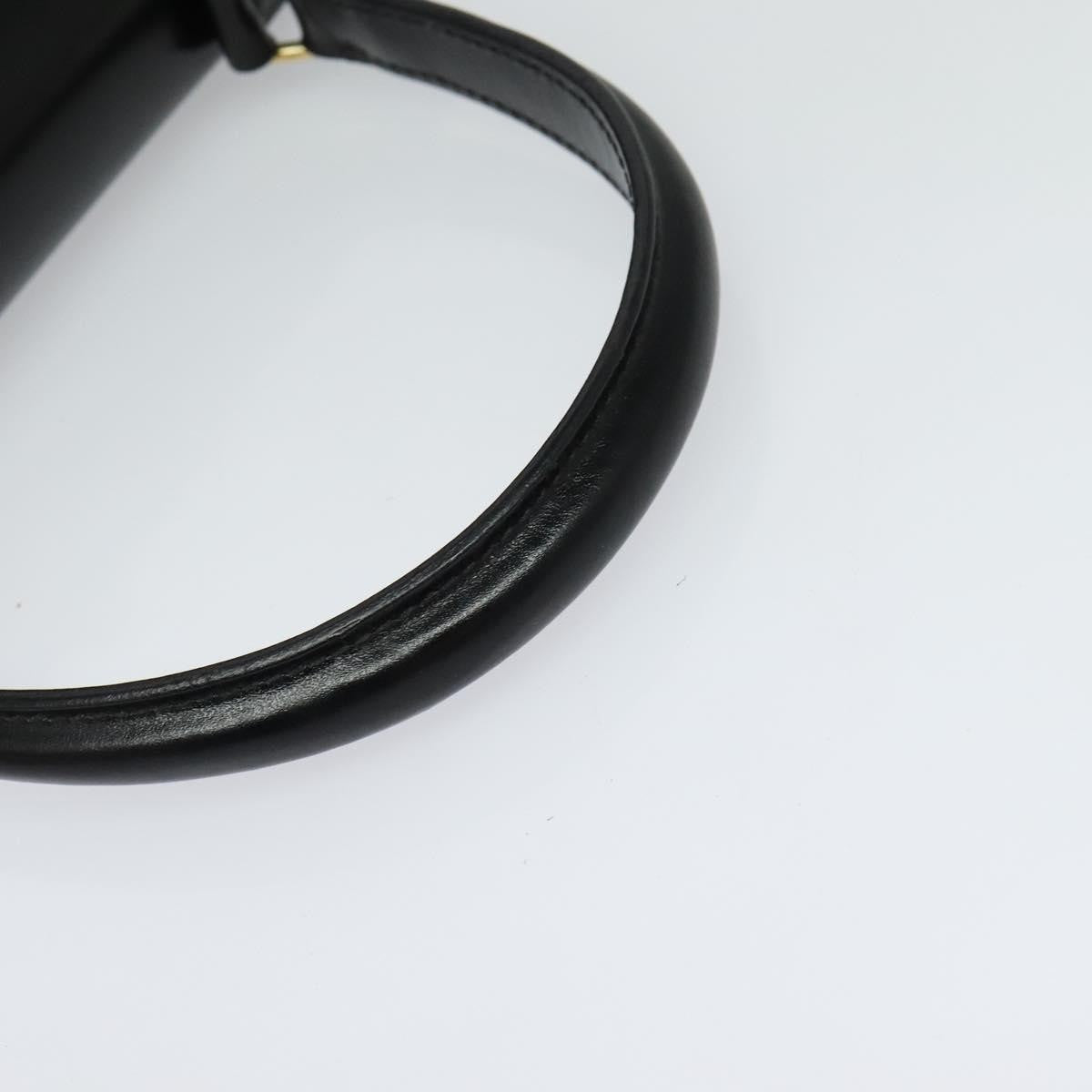 Celine Vintage Logo Top Handle Bag Leather, BLACK, LEATHER, Handbag