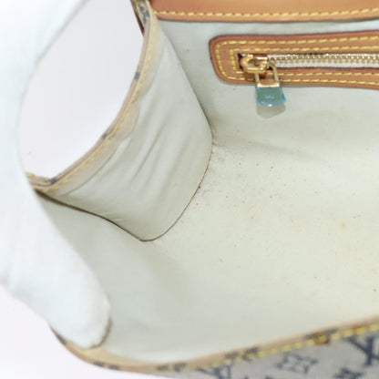 Louis Vuitton Camille Messenger Bag Mini Lin, BLUE, CANVAS, Crossbody bag