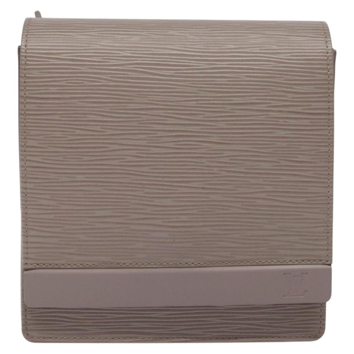 Louis Vuitton Biarritz Shoulder Bag Epi Leather, GRAY, LEATHER, Shoulder bag