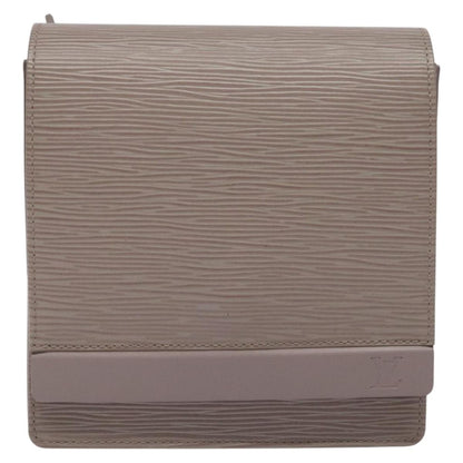 Louis Vuitton Biarritz Shoulder Bag Epi Leather, GRAY, LEATHER, Shoulder bag