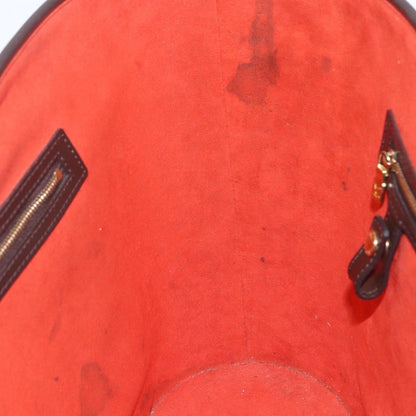 Louis Vuitton Manosque Handbag Damier, BROWN, CANVAS, Tote bag