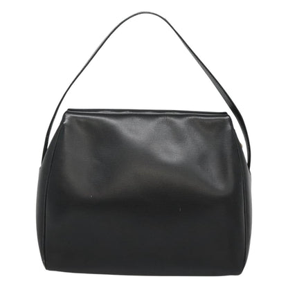 Celine Circle Logo Handbag Leather, BLACK, LEATHER, Handbag