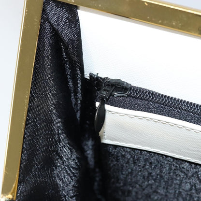 Versace Vintage Handbag Leather, WHITE, LEATHER, Handbag