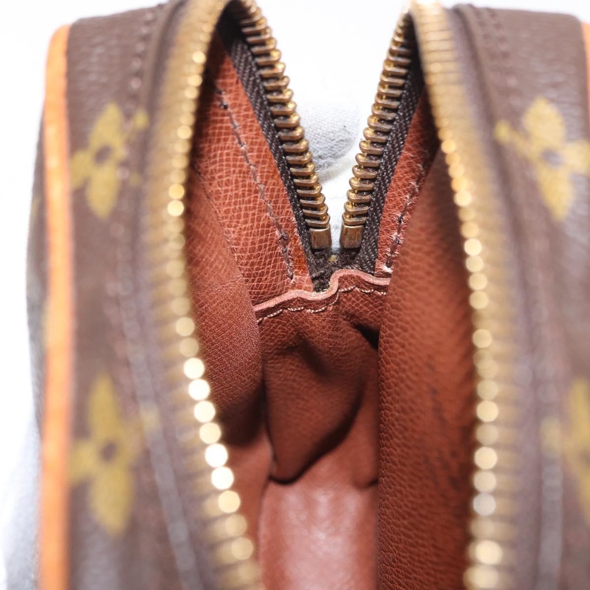 Louis Vuitton Danube Handbag Monogram Canvas, BROWN, CANVAS, Shoulder bag