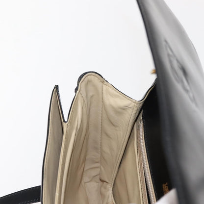 Loewe Anagram handbag Leather, BLACK, LEATHER, Handbag