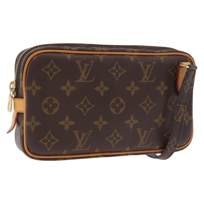 Louis Vuitton Pochette Marly Bandouliere Bag Monogram Canvas, Brown, Canvas, Clutch
