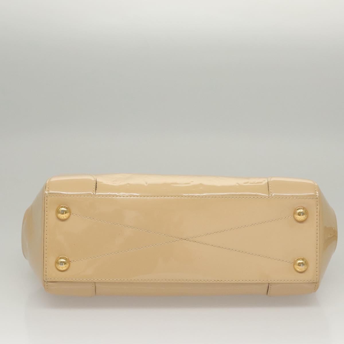 Louis Vuitton Santa Monica Handbag Monogram Vernis, BEIGE, PATENT_LEATHER, Handbag