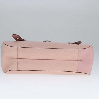 Salvatore Ferragamo Gancini handbag Leather, PINK, LEATHER, Handbag