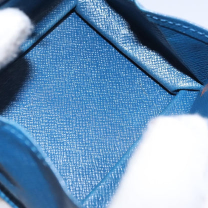 Louis Vuitton Porte Monnaie Boite Epi Leather, BLUE, LEATHER, Wallets