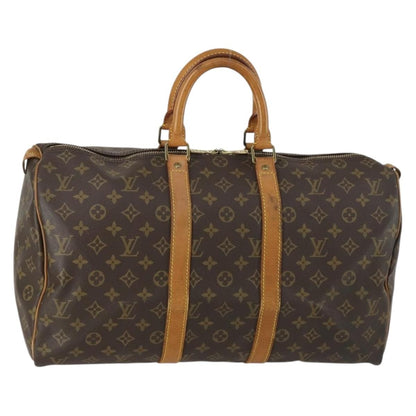 Louis Vuitton Keepall Bag Monogram Canvas, Brown, Canvas, Travel Bag