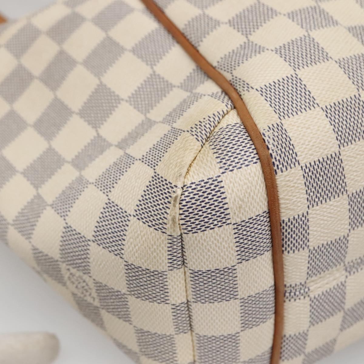 Louis Vuitton Totally Handbag Damier, WHITE, CANVAS, Tote bag