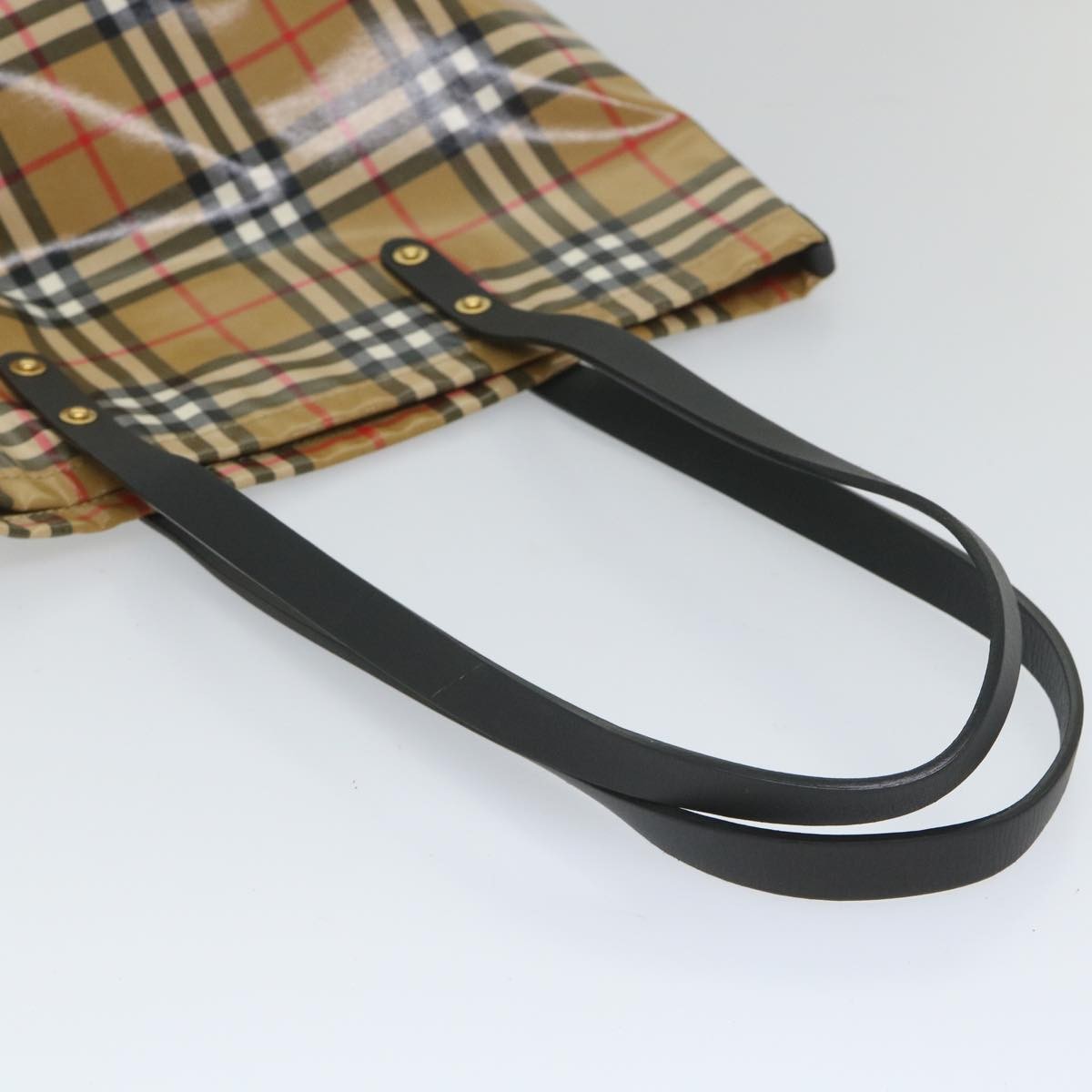 Burberry Nova Check Tote Canvas and Leather, BEIGE, CANVAS, Tote bag