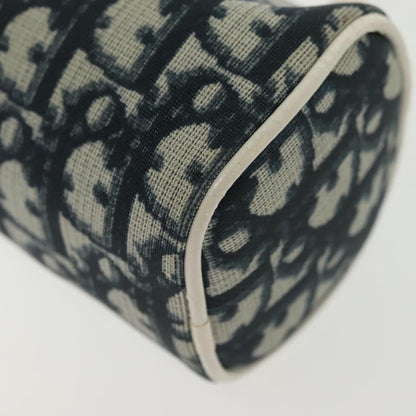 Christian Dior Vintage Trotter Pouch Canvas, NAVY, CANVAS, Clutche & pouche