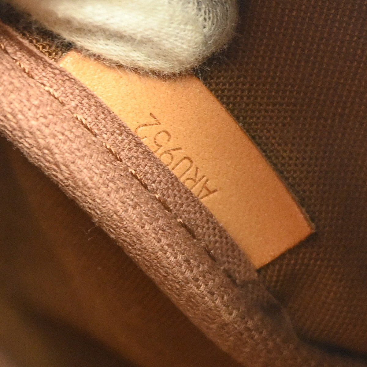 Louis Vuitton Saumur Handbag Monogram Canvas, BROWN, CANVAS, Shoulder bag