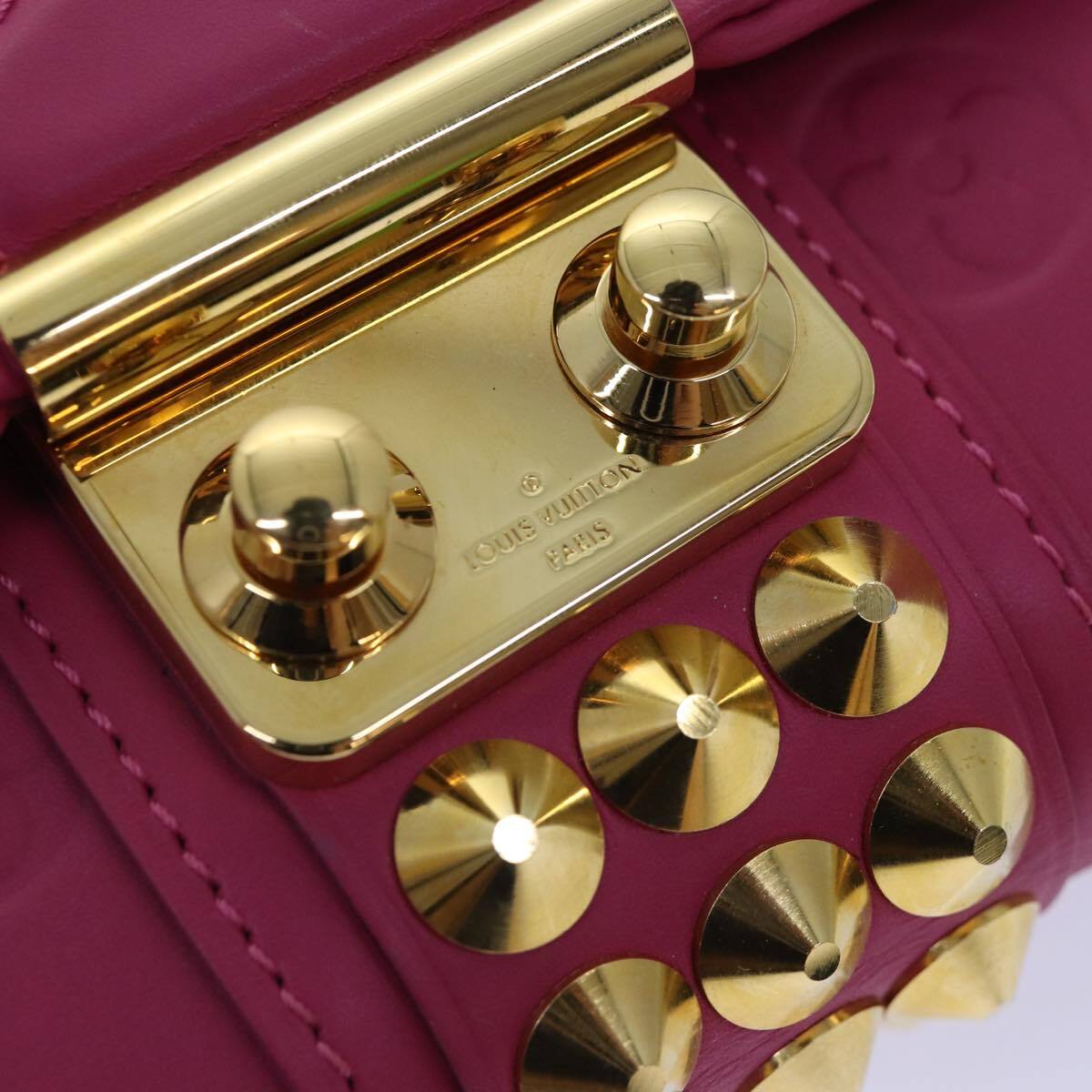 Louis Vuitton Courtney Clutch Embossed Leather, PINK, LEATHER, Clutche & pouche