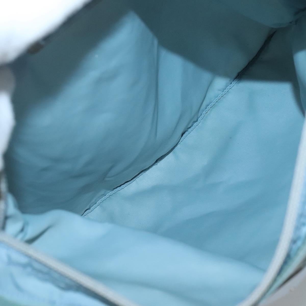 Prada Flat Messenger Bag Tessuto, BLUE, NYLON, Shoulder bag