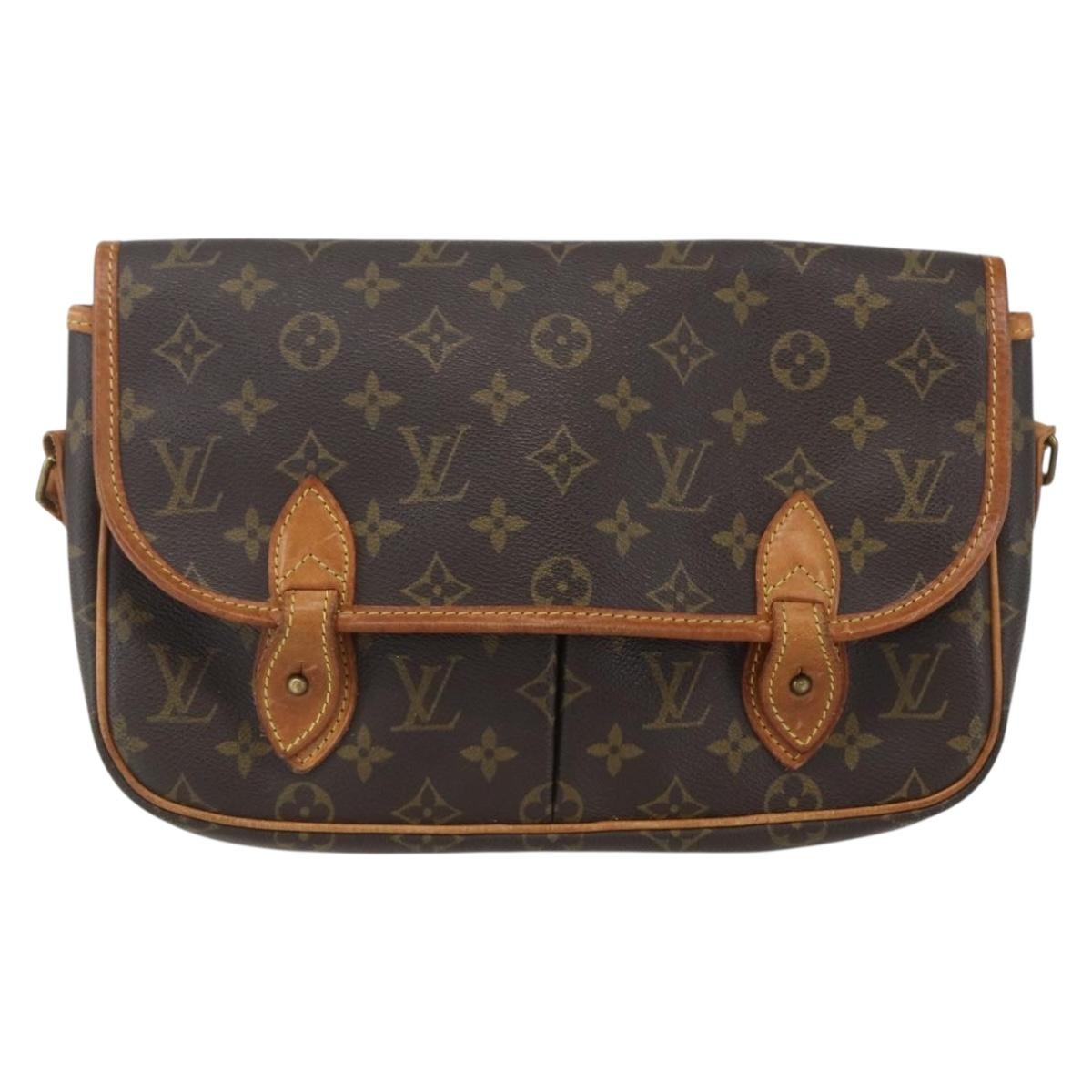 Louis Vuitton Sac Gibeciere Messenger Bag Monogram Canvas, BROWN, CANVAS, Shoulder bag