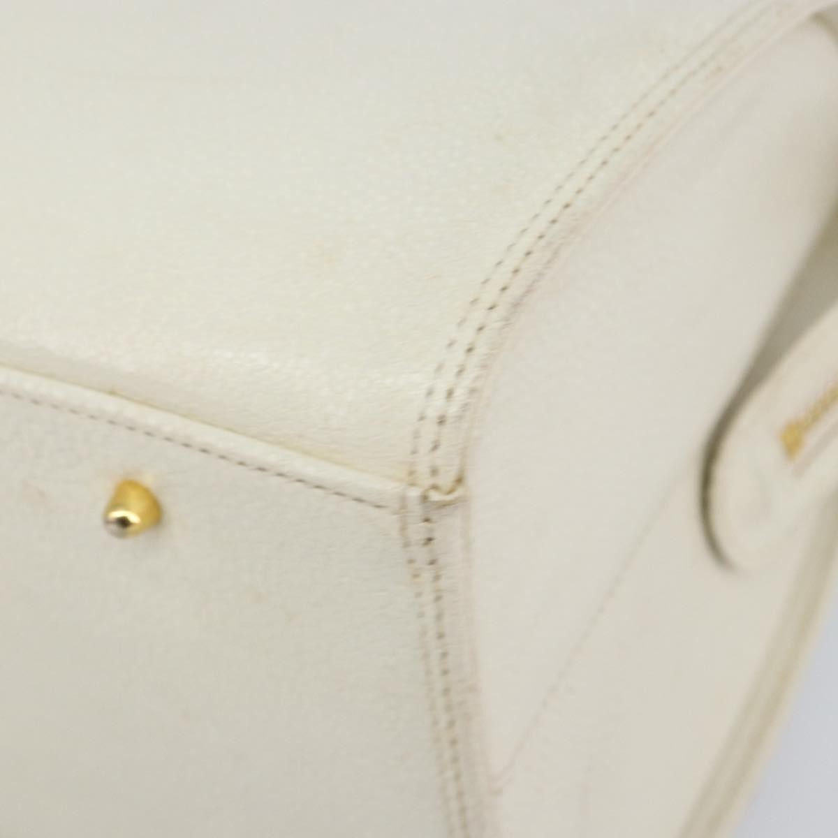 Valentino Garavani Vintage Handbag Leather, WHITE, LEATHER, Handbag