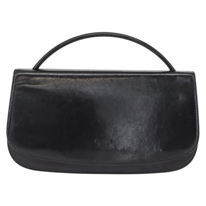 Prada Vintage Handbag Leather, BLACK, LEATHER, Handbag