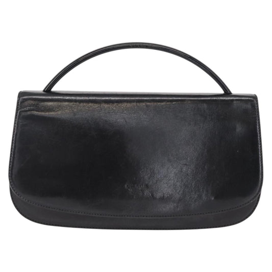 Prada Vintage Handbag Leather, BLACK, LEATHER, Handbag