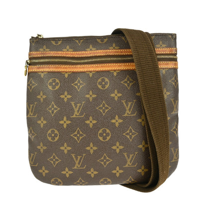 Louis Vuitton Bosphore Pochette Monogram Canvas, BROWN, CANVAS, Shoulder bag