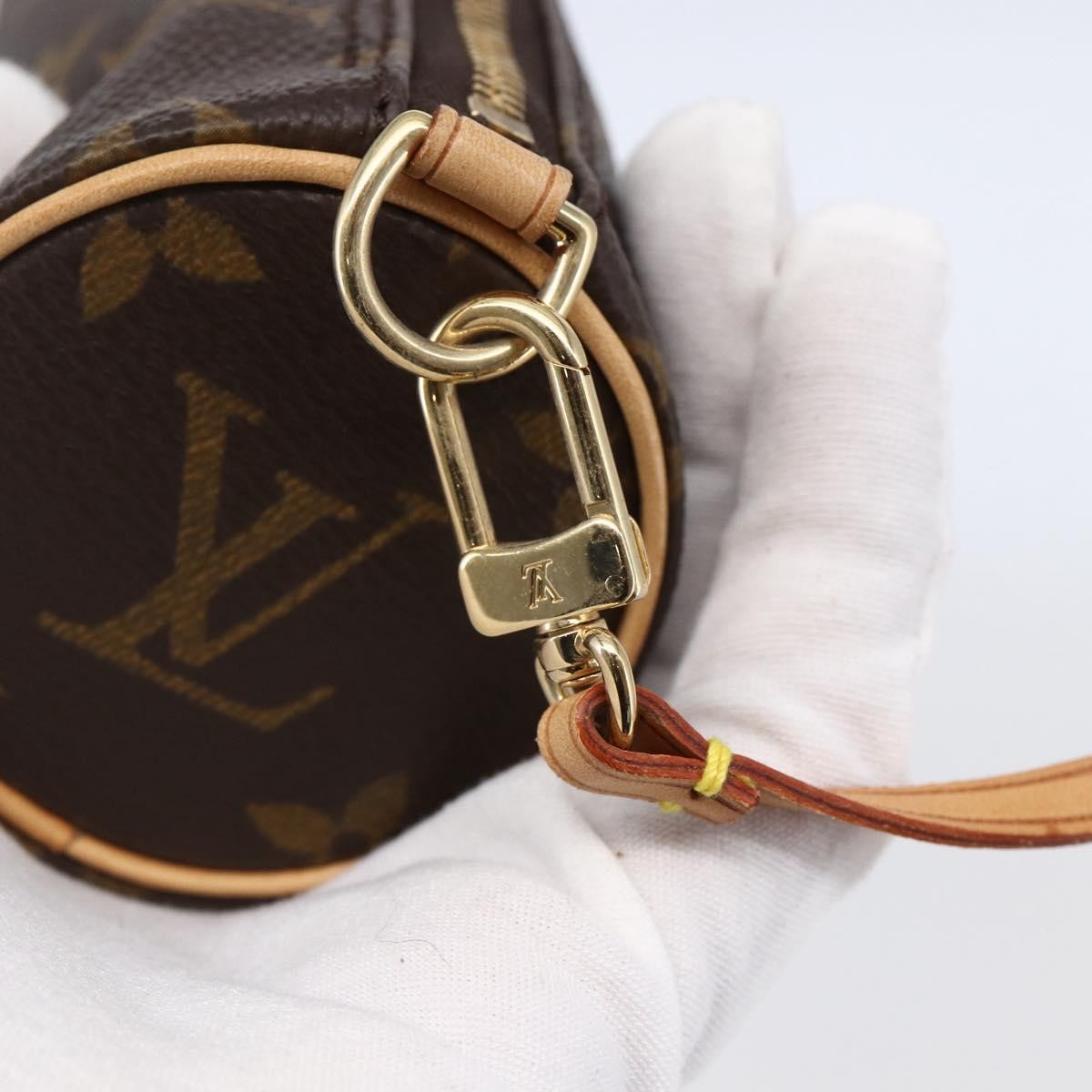 Louis Vuitton Papillon Pochette Monogram Canvas, BROWN, CANVAS, Handbag