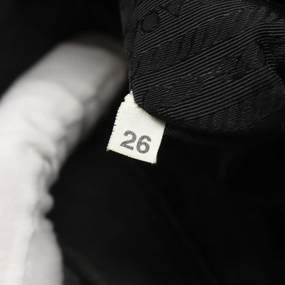 Prada Buckle Messenger Bag Tessuto, BLACK, NYLON, Shoulder bag