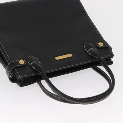 Burberry Vintage Handbag Leather, BLACK, LEATHER, Handbag