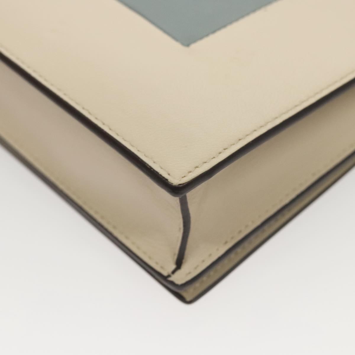 Celine Chain Shoulder Bag Leather, GRAY, LEATHER, Shoulder bag