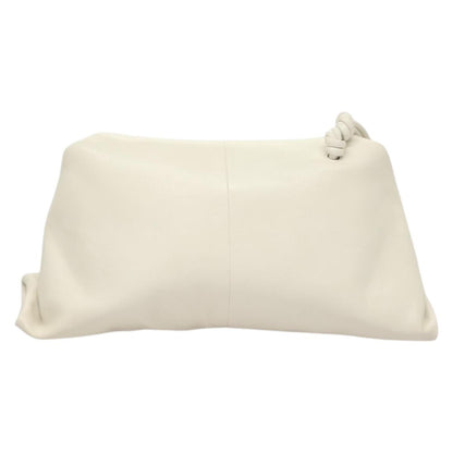 Bottega Veneta BV Trine Fold Clutch Leather, WHITE, LEATHER, Clutche & pouche