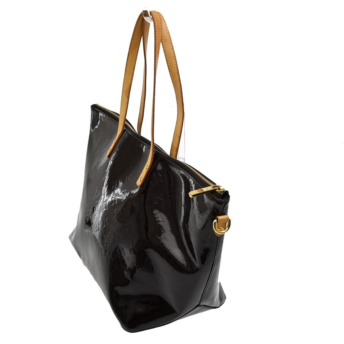 Louis Vuitton Bellevue Handbag Monogram Vernis, BURGUNDY, PATENT_LEATHER, Shoulder bag