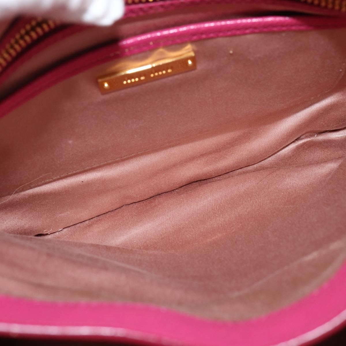 Miu Miu Madras Convertible Lock Tote Leather, PINK, LEATHER, Handbag