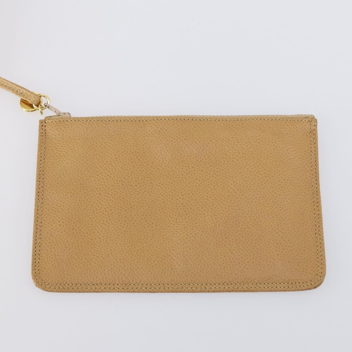 Chanel CC Front Pocket Backpack Leather, BEIGE, LEATHER, Backpack