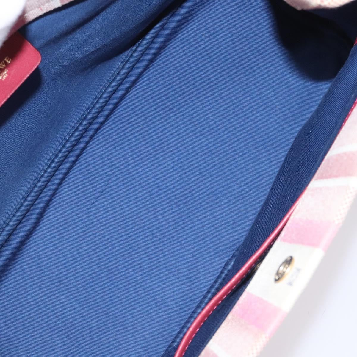 Loewe Anagram handbag Canvas, PINK, CANVAS, Handbag