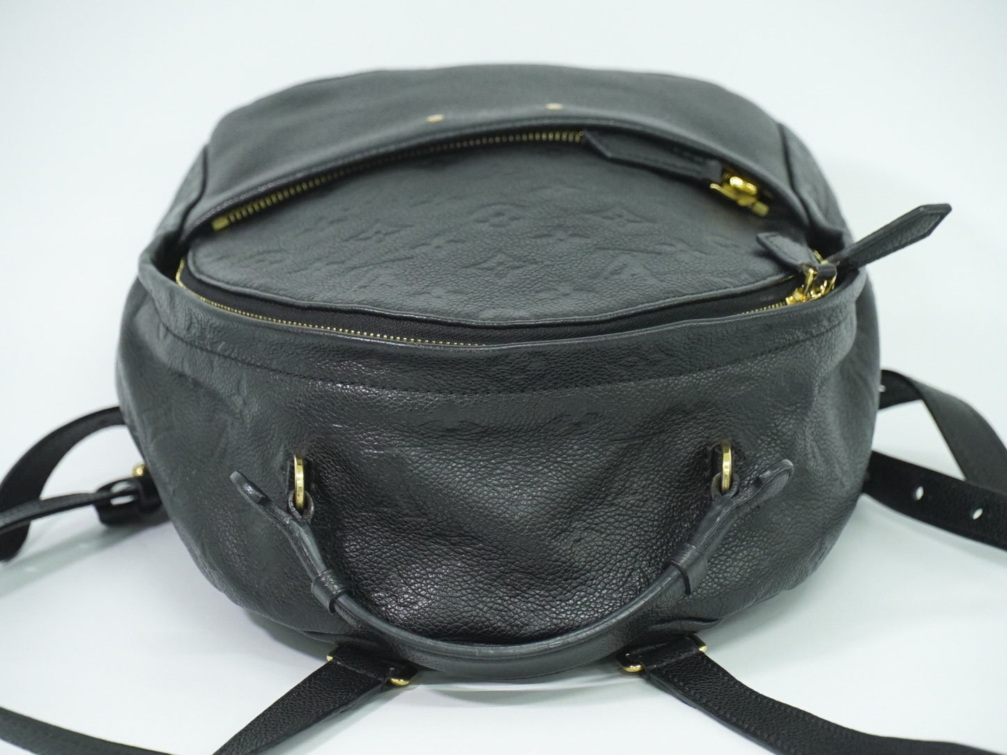 Louis Vuitton Sorbonne Backpack Monogram Empreinte Leather, BLACK, LEATHER, Backpack