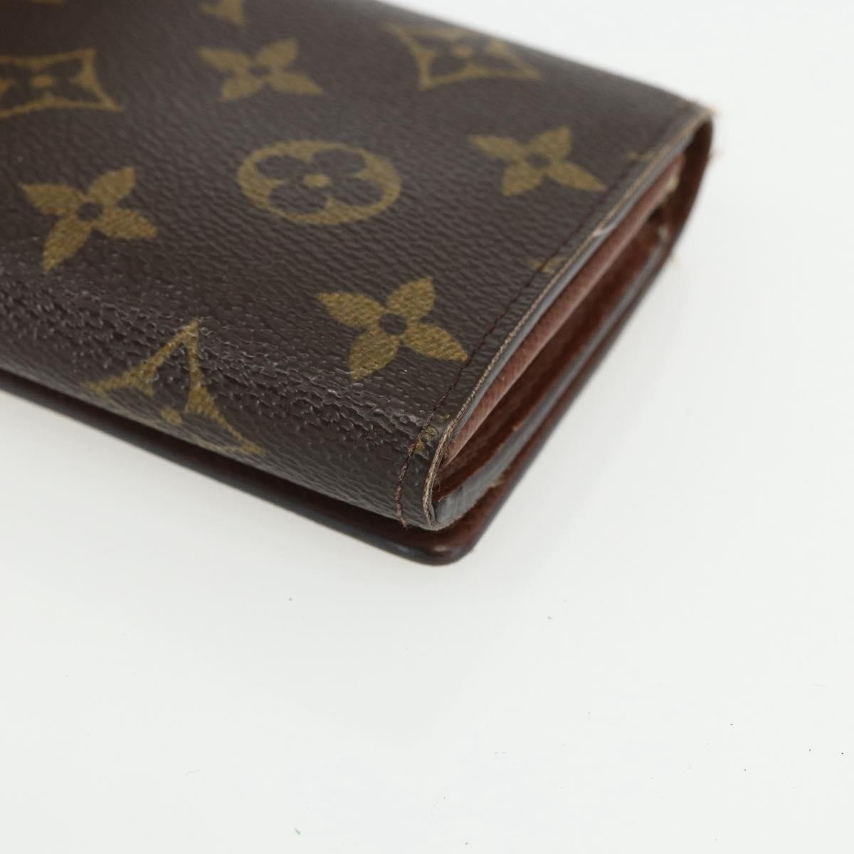 Louis Vuitton Porte Monnaie Tresor Wallet Monogram Canvas, BROWN, CANVAS, Wallets