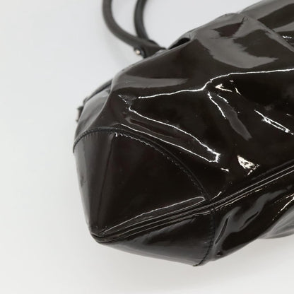 Salvatore Ferragamo Marisa Satchel Patent leather, BROWN, PATENT_LEATHER, Tote bag