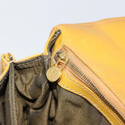 Fendi Vintage Tiger Print Shoulder Bag Canvas, GOLD, CANVAS, Shoulder bag