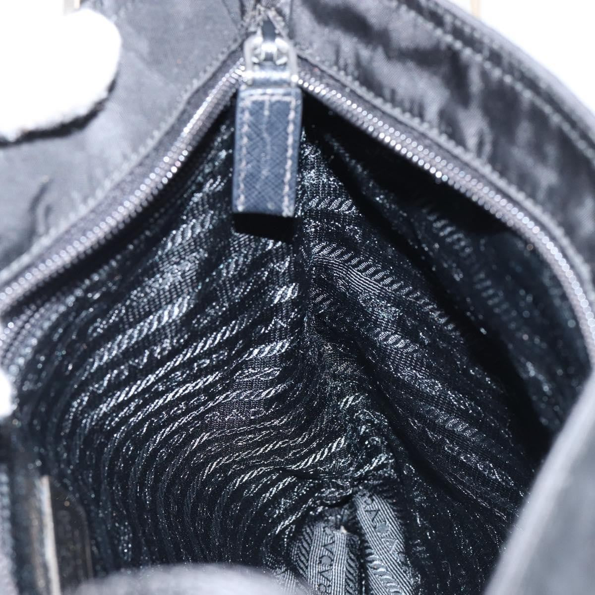 Prada Flat Messenger Bag Tessuto, BLACK, NYLON, Shoulder bag