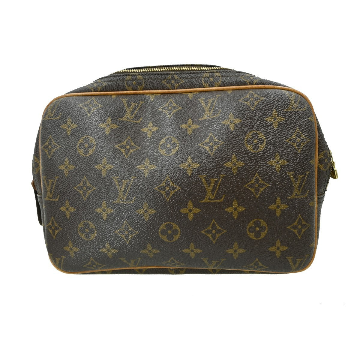 Louis Vuitton Reporter Bag Monogram Canvas, BROWN, CANVAS, Shoulder bag